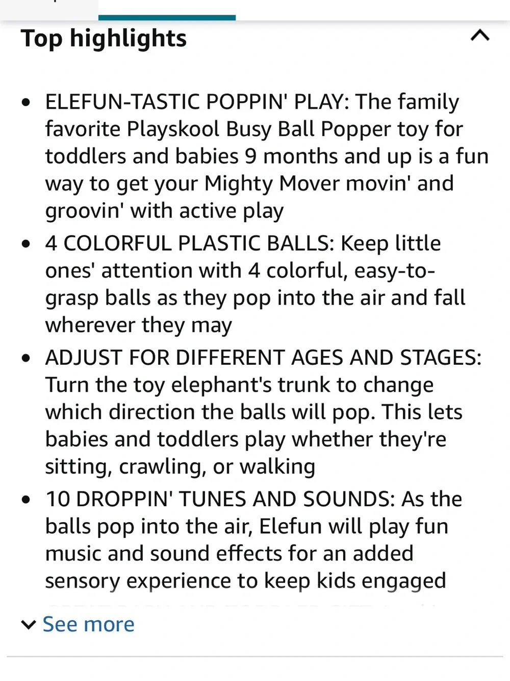Playskool Elephant Ball Popper Toys